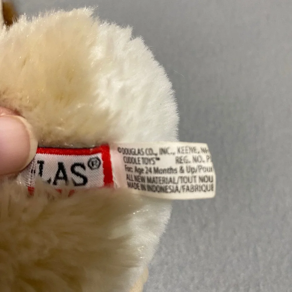 Douglas Cuddle Toys Barn Owl Plush Brown White Bird Stuffed Animal 6.5 Inch